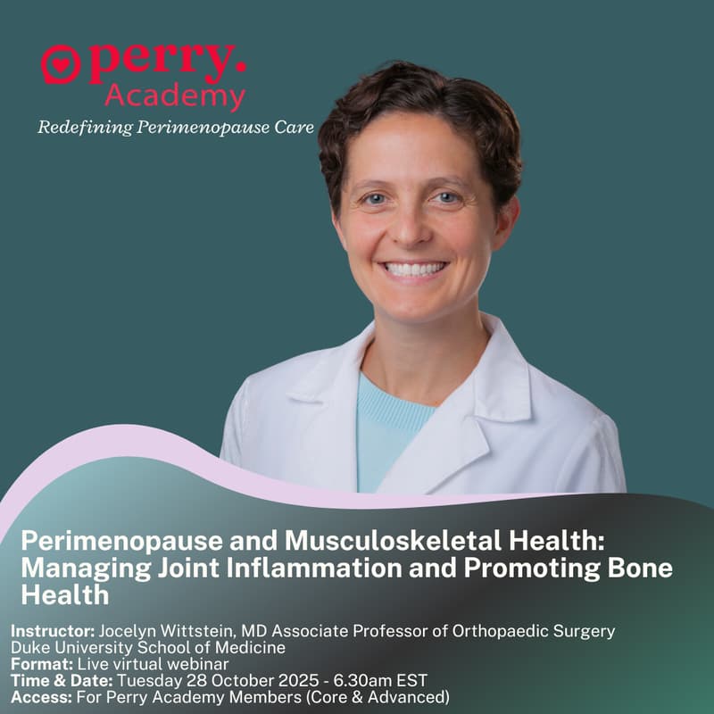 Cover Image for Perimenopause and Musculoskeletal Health: Managing Joint Inflammation and Promoting Bone Health