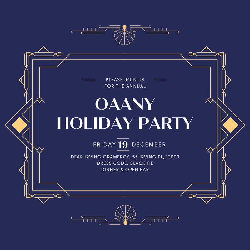 Cover Image for OAANY Holiday Party 2025