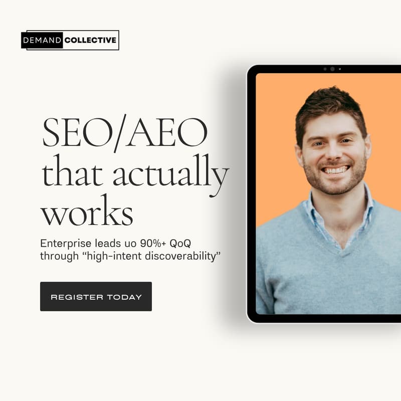 Cover Image for SEO/AEO that actually works w. Chris Shuptrine (VP Marketing @ Torii)