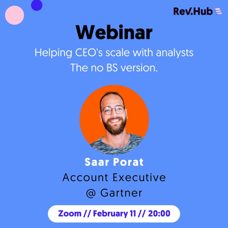 Cover Image for Helping CEO's scale with analysts. The no BS version.