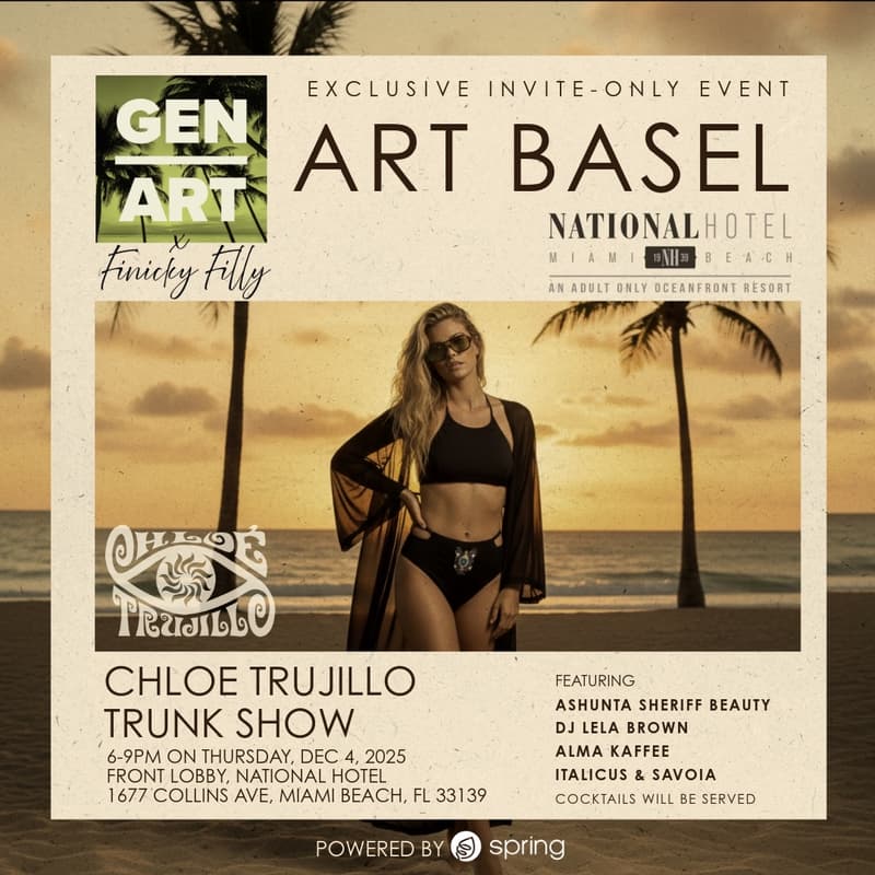 Cover Image for ArtBasel - Chloe Trujillo Trunk Show - GenArt