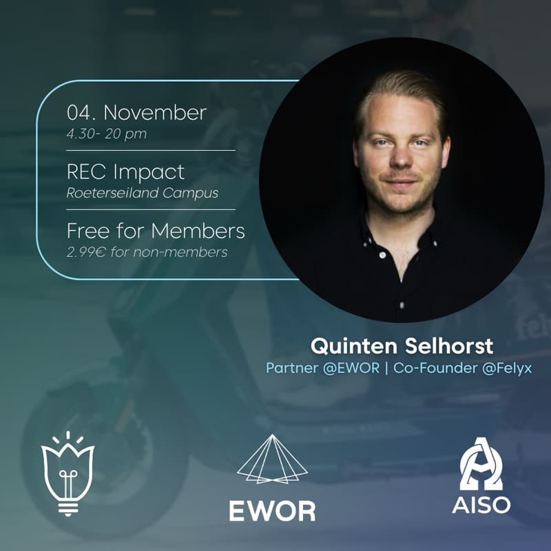 Cover Image for AISO Talks x Tulip Ventures - Founding Felyx with Quinten Selhorst