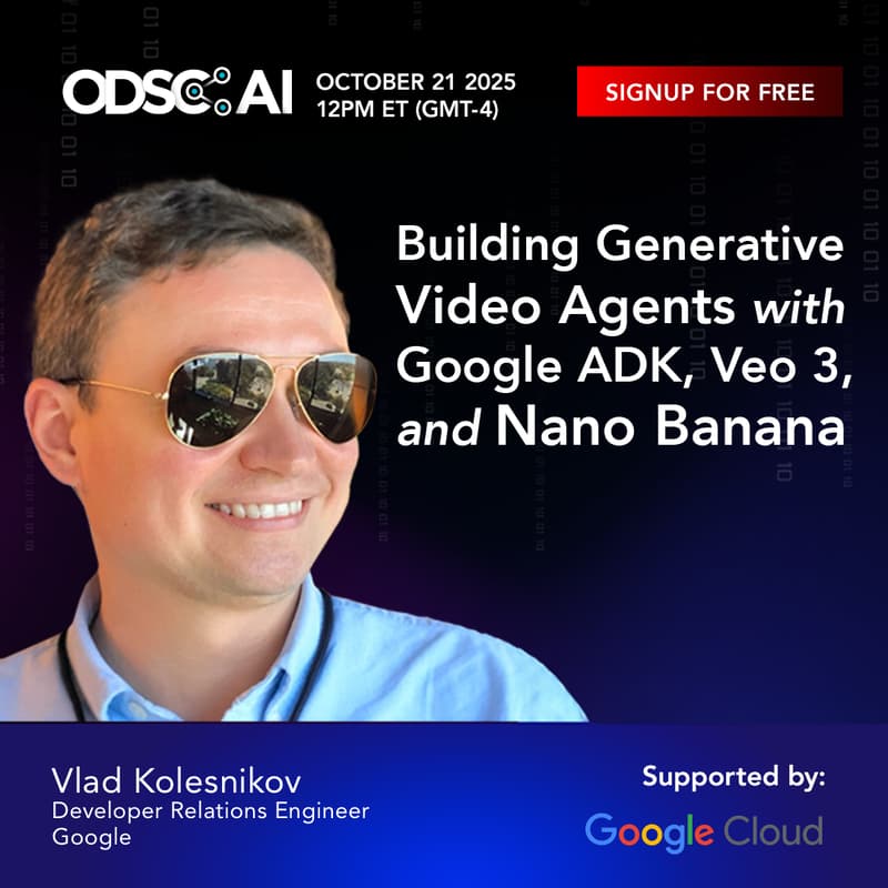 Cover Image for WEBINAR "Building Generative Video Agents with Google ADK, Veo 3, and Nano Banana"