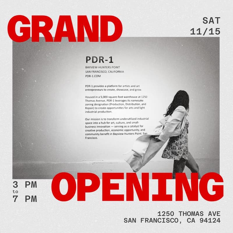 Cover Image for Grand Opening: PDR-1