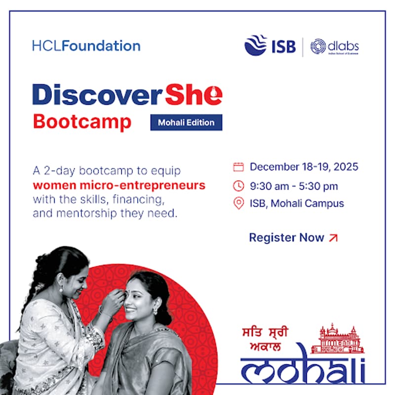 Cover Image for DiscoverShe: 2-Day Bootcamp | Mohali Edition