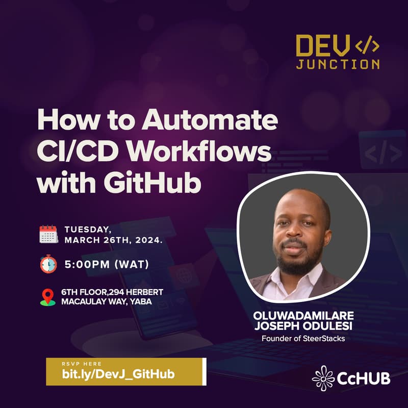 Cover Image for Dev Junction - How to Automate CI/CD Workflow with GitHub