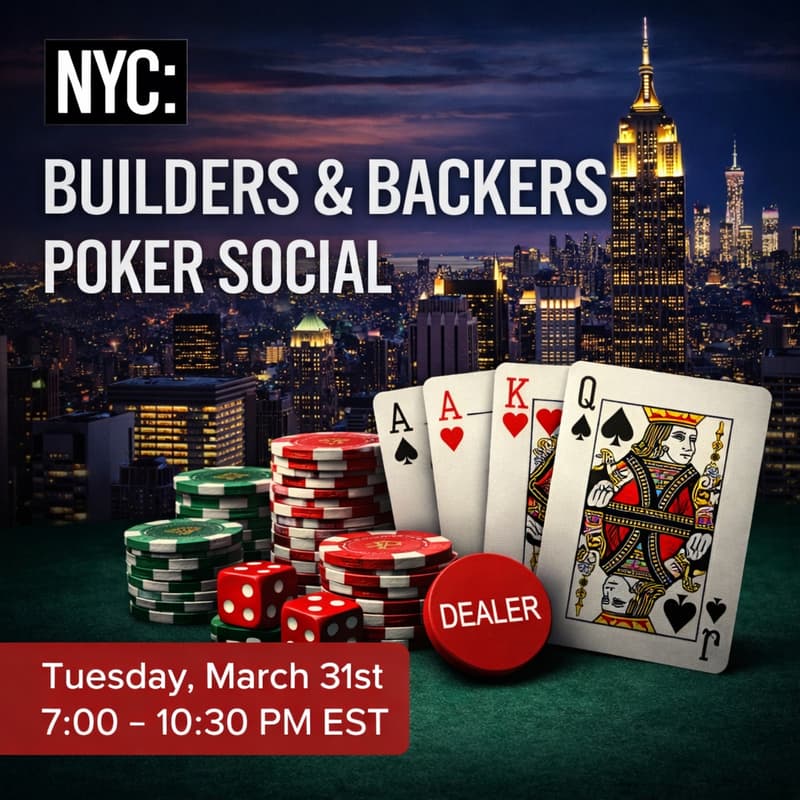 Cover Image for Builders & Backers Poker Social