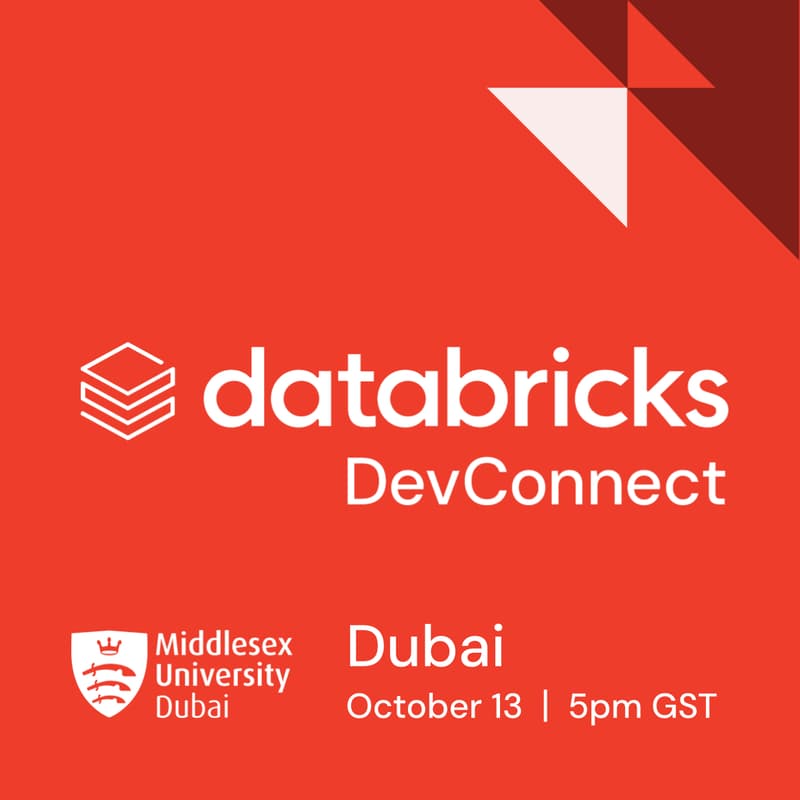 Cover Image for Databricks DevConnect | Dubai