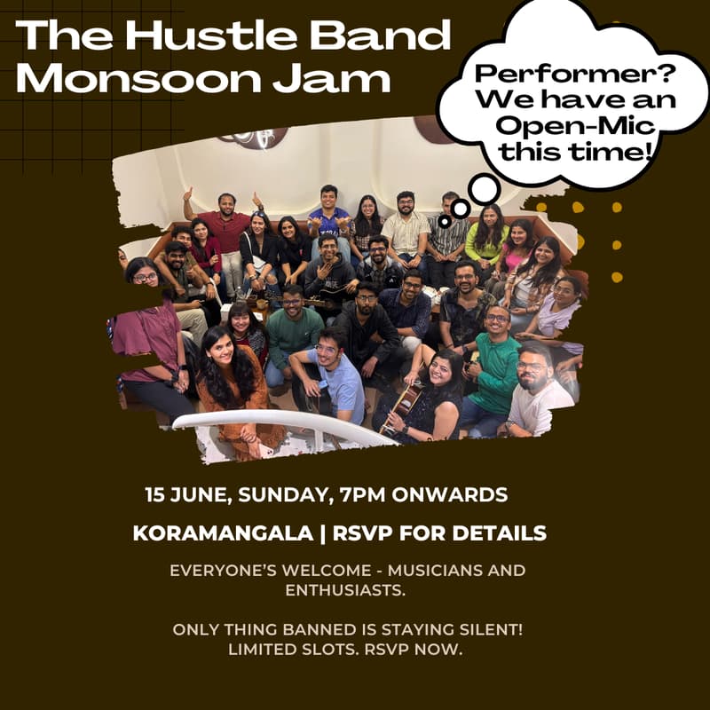 Cover Image for The Hustle Band - The Monsoon Special Jam & Open-Mic