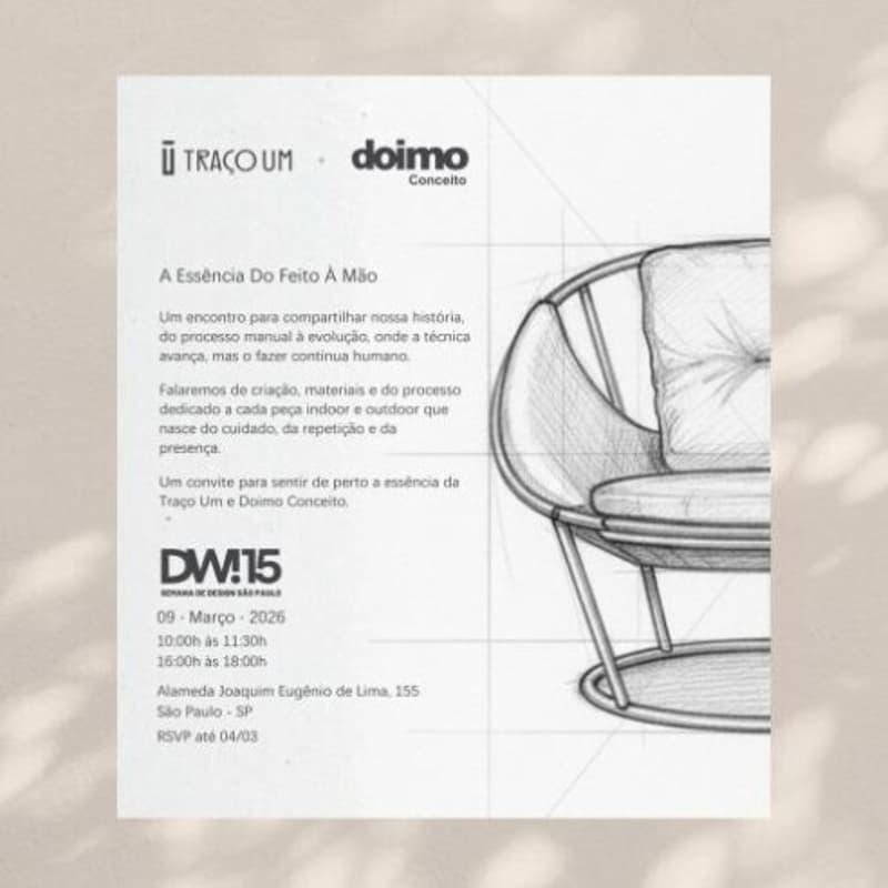 Cover Image for Traço Um - A Essência Do Feito À Mão, um encontro para compartilhar nossa história.