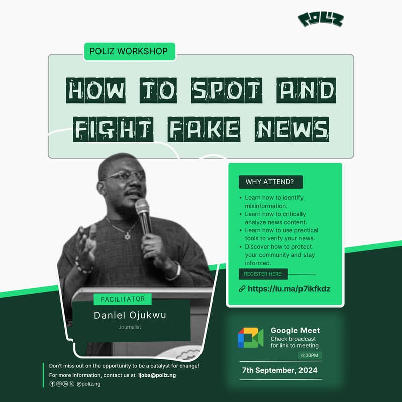 Cover Image for PoliZ Workshop: How to spot and fight fake news
