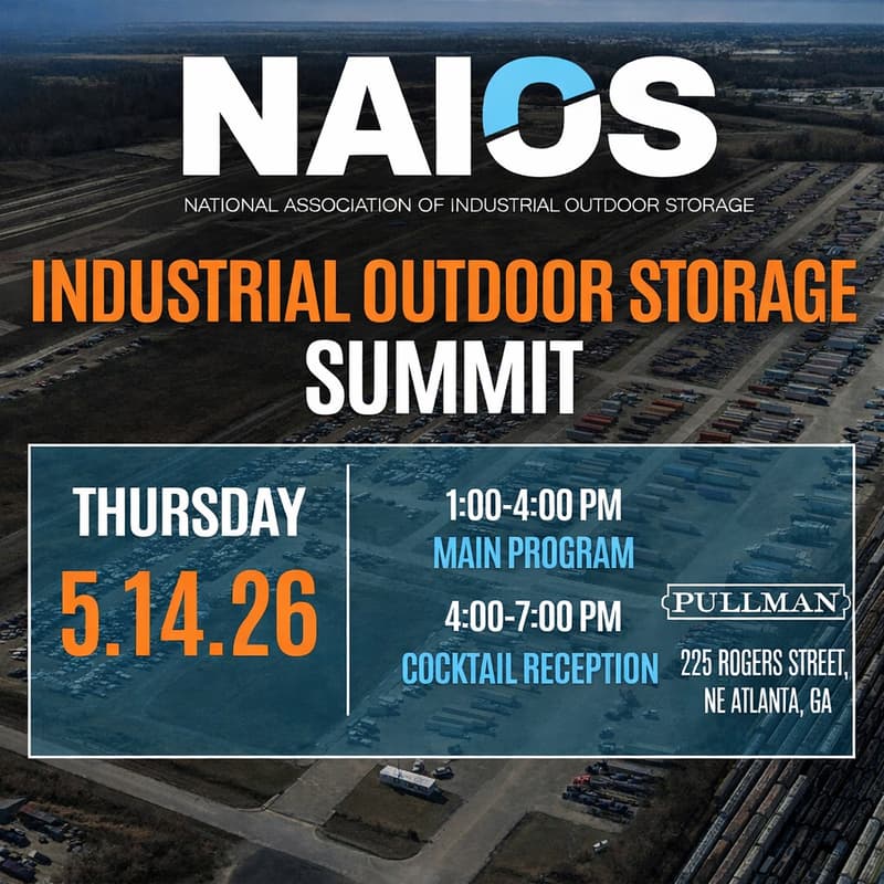 Cover Image for 2026 NAIOS INDUSTRIAL OUTDOOR STORAGE SUMMIT “A SUMMIT FOR ELITE IOS PROFESSIONALS HOSTED BY IOS PROFESSIONALS”