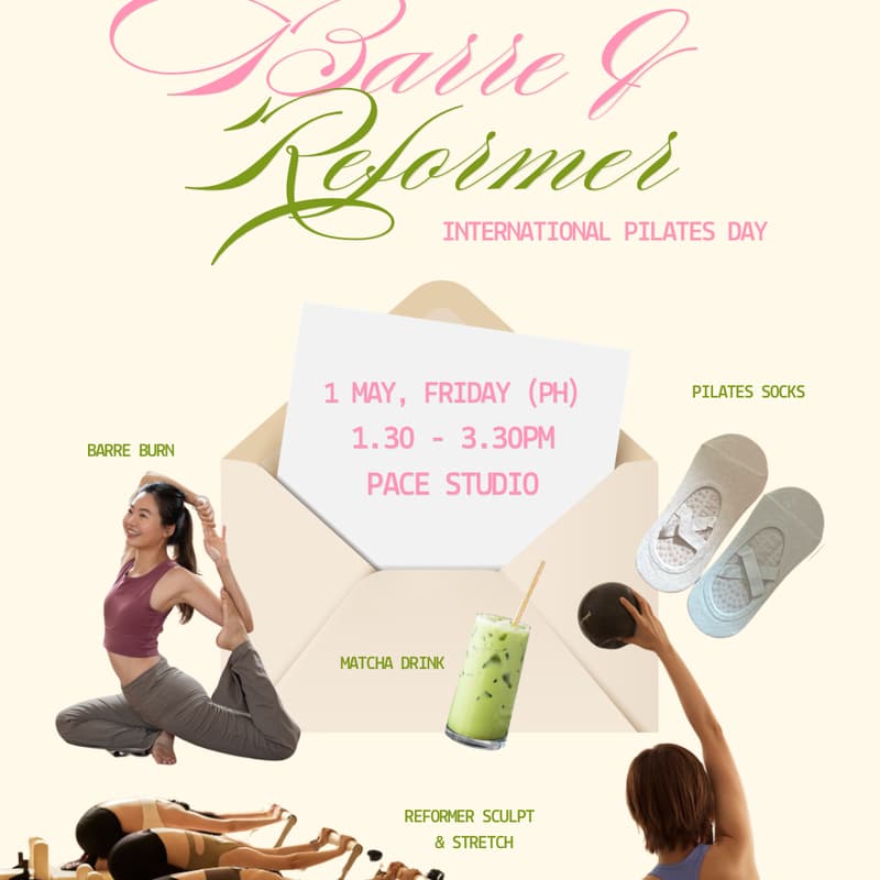 Cover Image for Pilates Day Special: Barre & Reformer Pilates