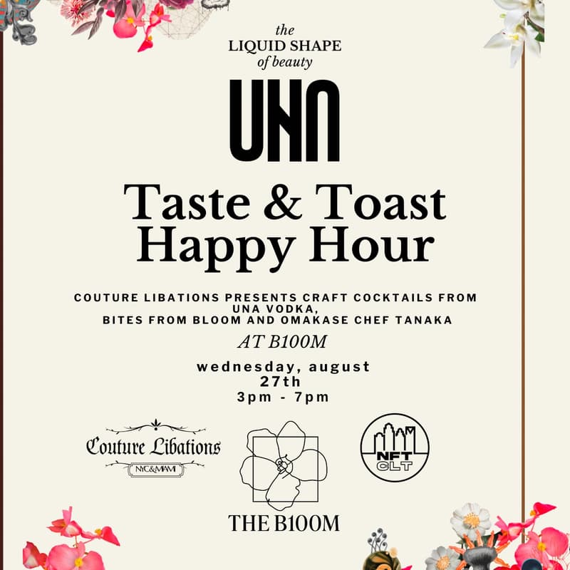 Cover Image for The Liquid Shape Of Beauty: Taste & Toast Happy Hour