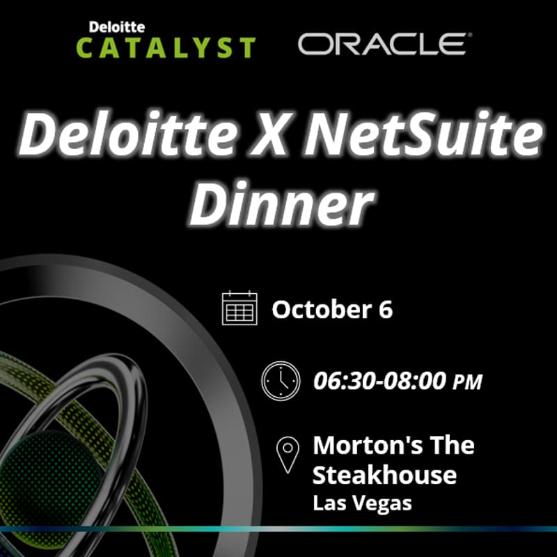 Cover Image for Deloitte X NetSuite Dinner