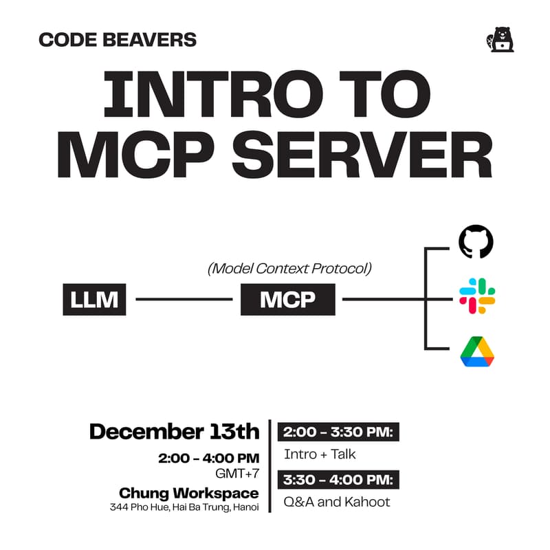 Cover Image for Workshop: Intro to MCP Server_ Code Beavers