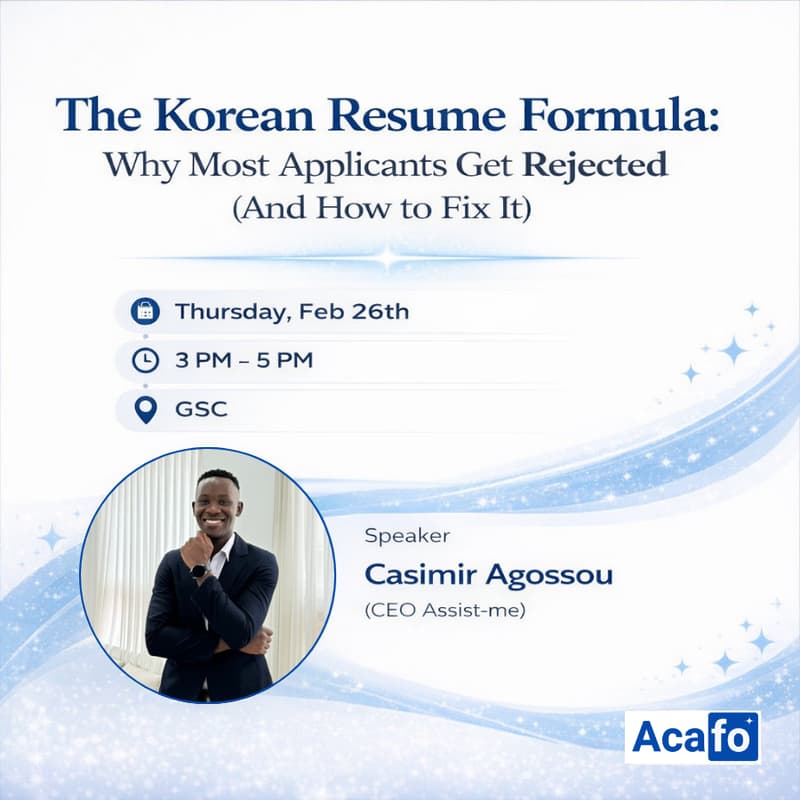 Cover Image for Korean Resume Formula (2026)