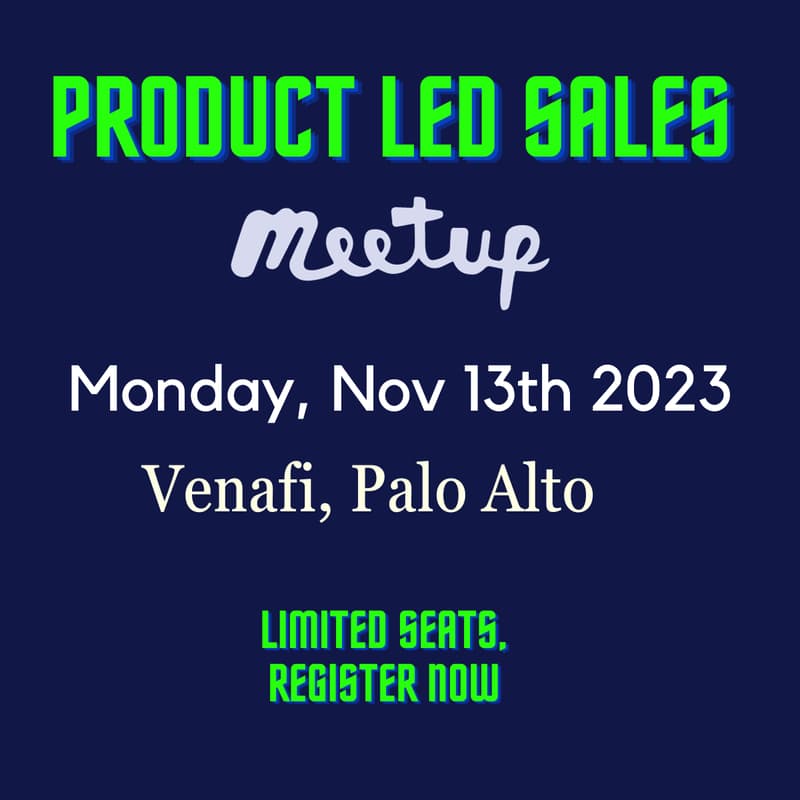 Cover Image for Product Led Sales Meetup - Nov 13, 2023