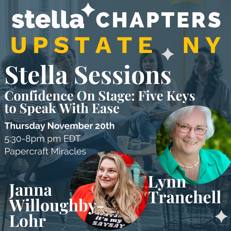 Cover Image for BUF: Stella Sessions — Confidence on Stage: Five Keys to Speak with Ease