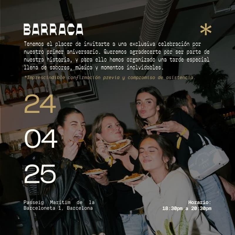 Cover Image for Barraca celebra un año