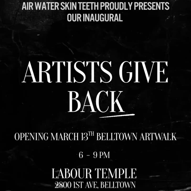 Cover Image for Belltown Art Walk - Artists Give Back at Labour Temple