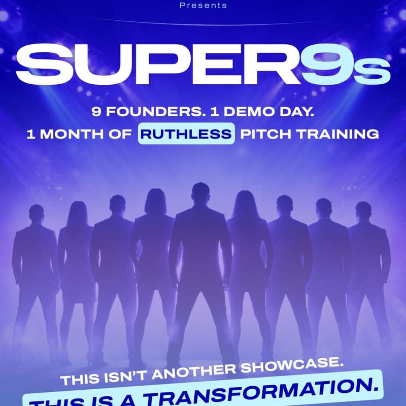Cover Image for Super9 - Pitch Cohort & Demo Day - Toronto