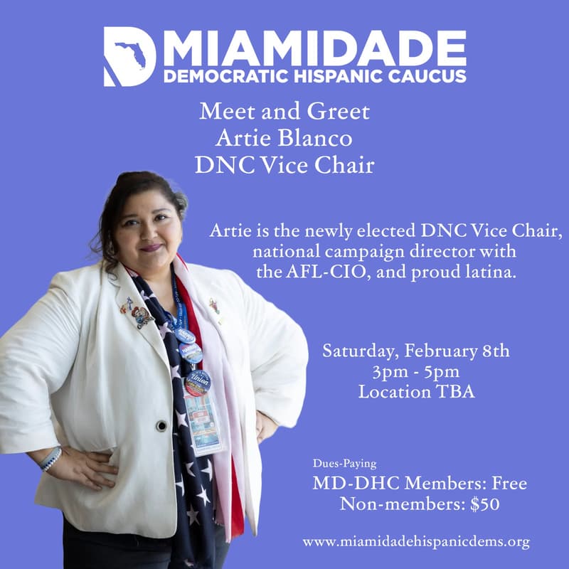 Cover Image for Meet DNC Vice Chair Artie Blanco on Saturday 2/8
