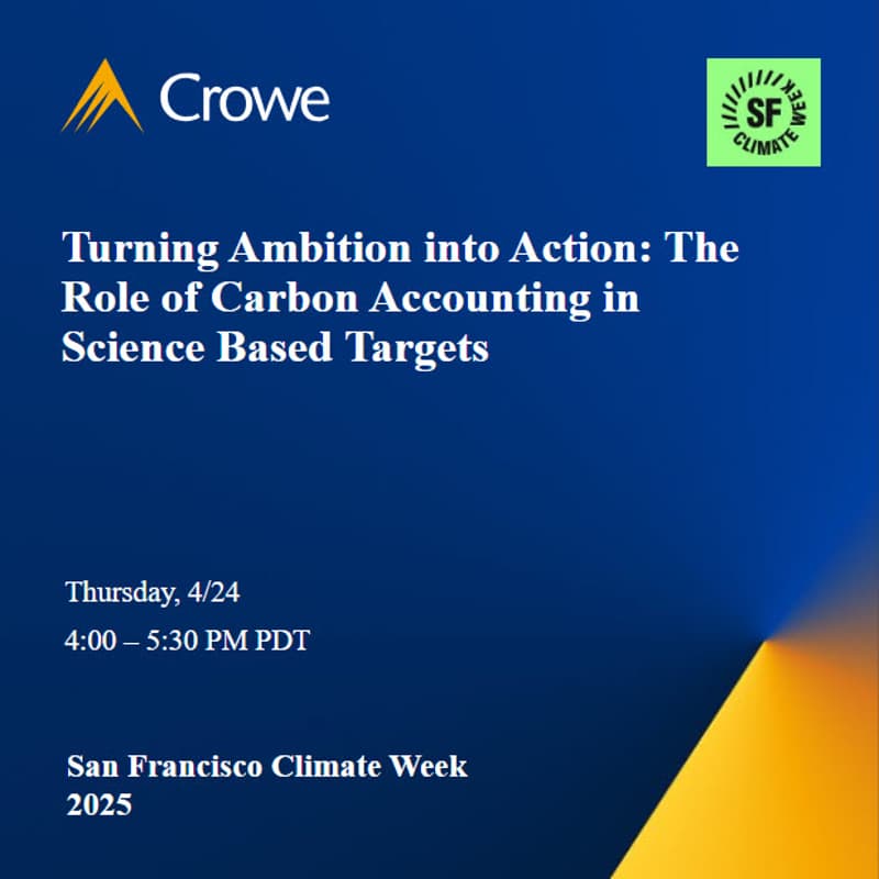 Cover Image for Turning Ambition into Action: The Role of Carbon Accounting in Science Based Targets