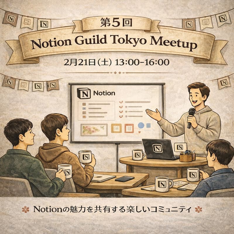 Cover Image for 【第5回】Notion Guild Tokyo 交流会＆勉強会