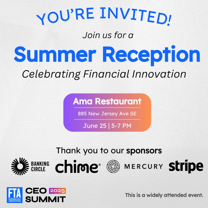 Cover Image for FTA Summer Reception: Celebrating Financial Innovation
