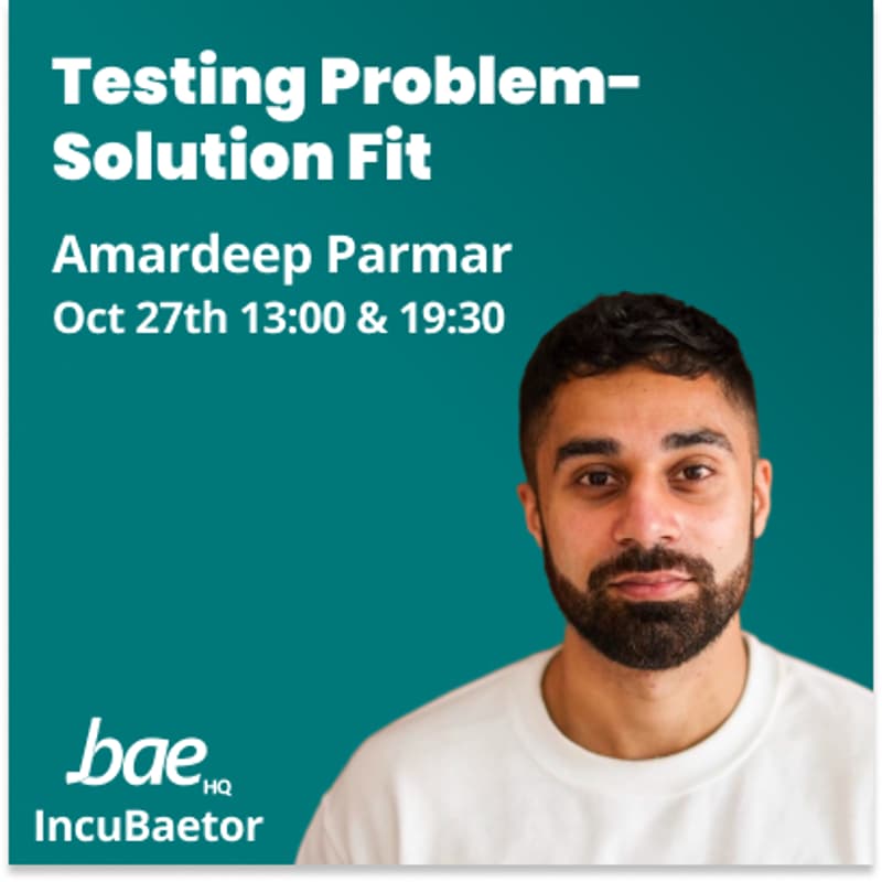 Cover Image for Testing Problem-Solution Fit Workshop (Evening)