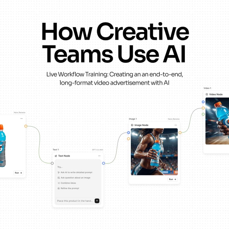 Cover Image for How Creative Teams Use AI — Live Workflow Training