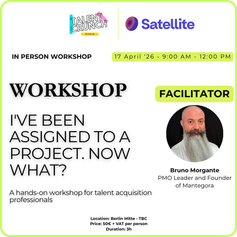 Cover Image for (WORKSHOP) I've been assigned to a project. Now what? A hands-on workshop for talent acquisition professionals