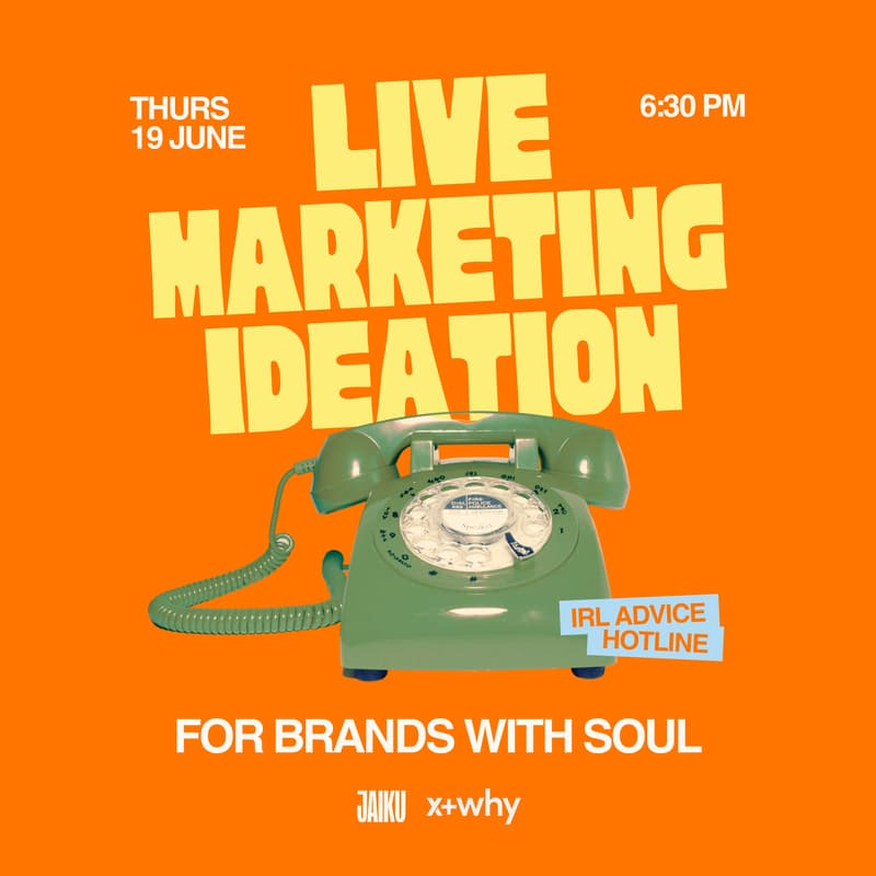Cover Image for Live Marketing Ideation for Brands with Soul