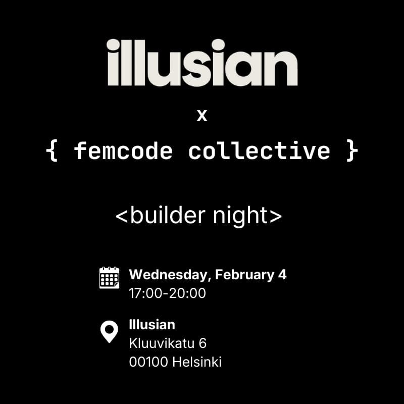 Cover Image for Femcode Collective x Illusian: builder night