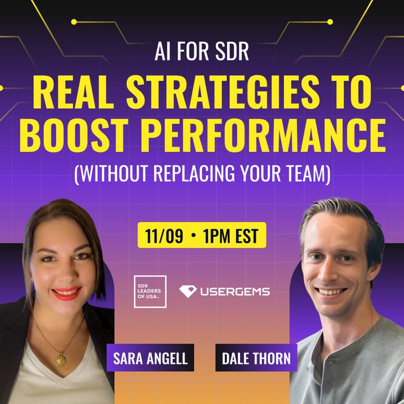 Cover Image for AI for SDR: Real Strategies to Boost Performance (Without Replacing Your Team)