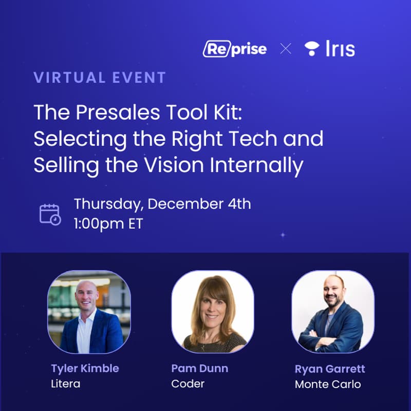 Cover Image for The Presales Tool Kit: Selecting the Right Tech and Selling the Vision Internally