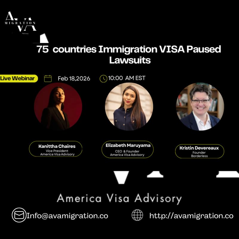 Cover Image for Luma webinar: 75 countries Immigration VISA Paused Lawsuits