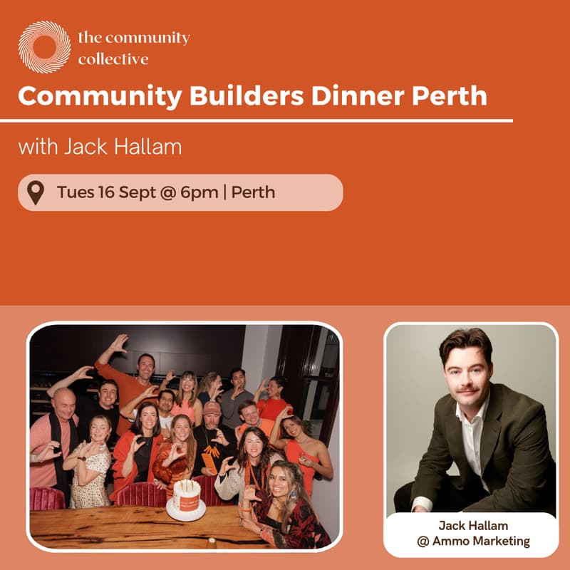 Cover Image for 🏵 Community Builders Dinner Perth