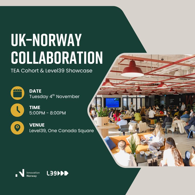 Cover Image for UK–Norway Collaboration: TEA Cohort & Level39 Showcase