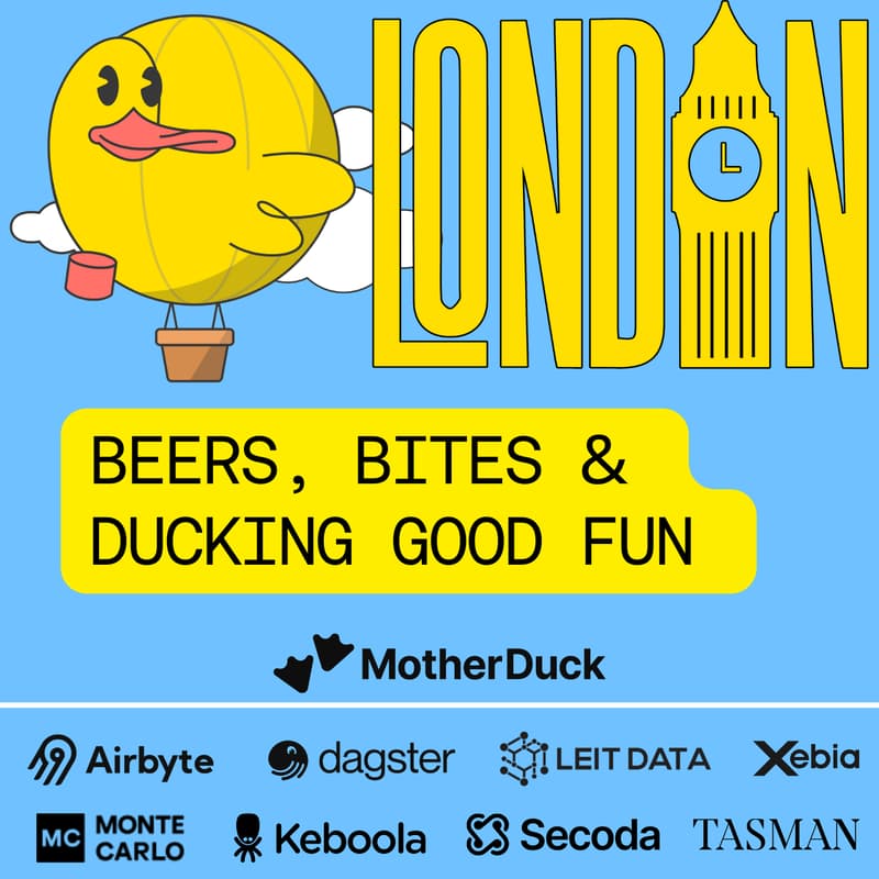 Cover Image for Beers, Bites & Good Ducking Fun at Big Data London!