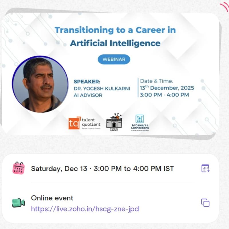 Cover Image for Transitioning to a Career in Artificial Intelligence with Yogesh Kulkarni