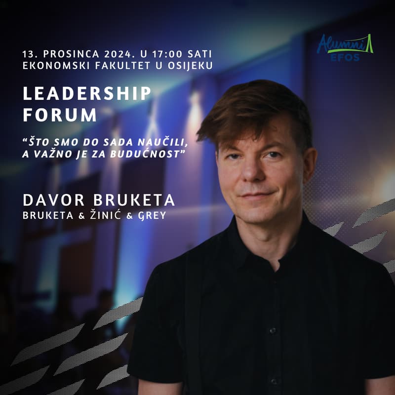 Cover Image for Alumni Efos - Leadership Forum: Davor Bruketa