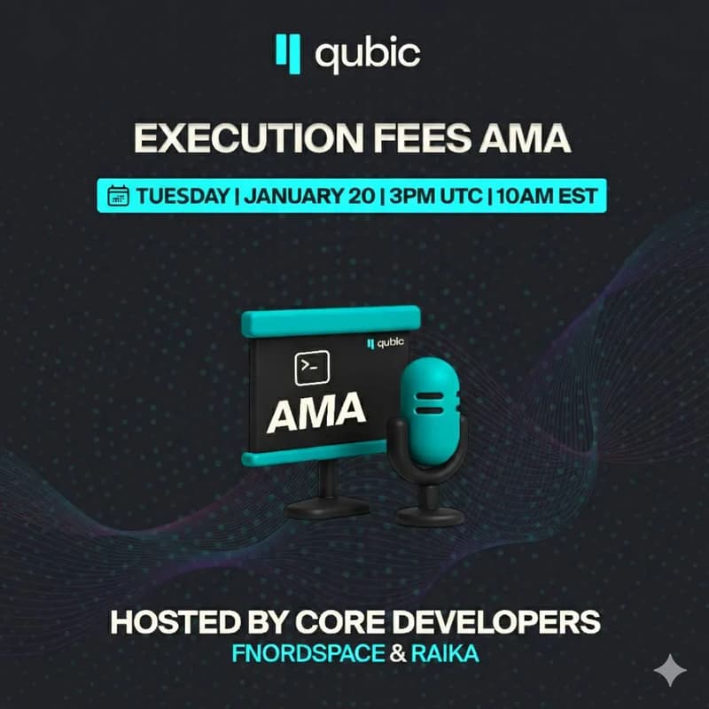Cover Image for Qubic "Execution Fees" AMA