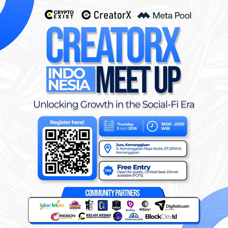 Cover Image for CreatorX Indonesia MeetUp:Unlocking Growth in the Social-Fi Era