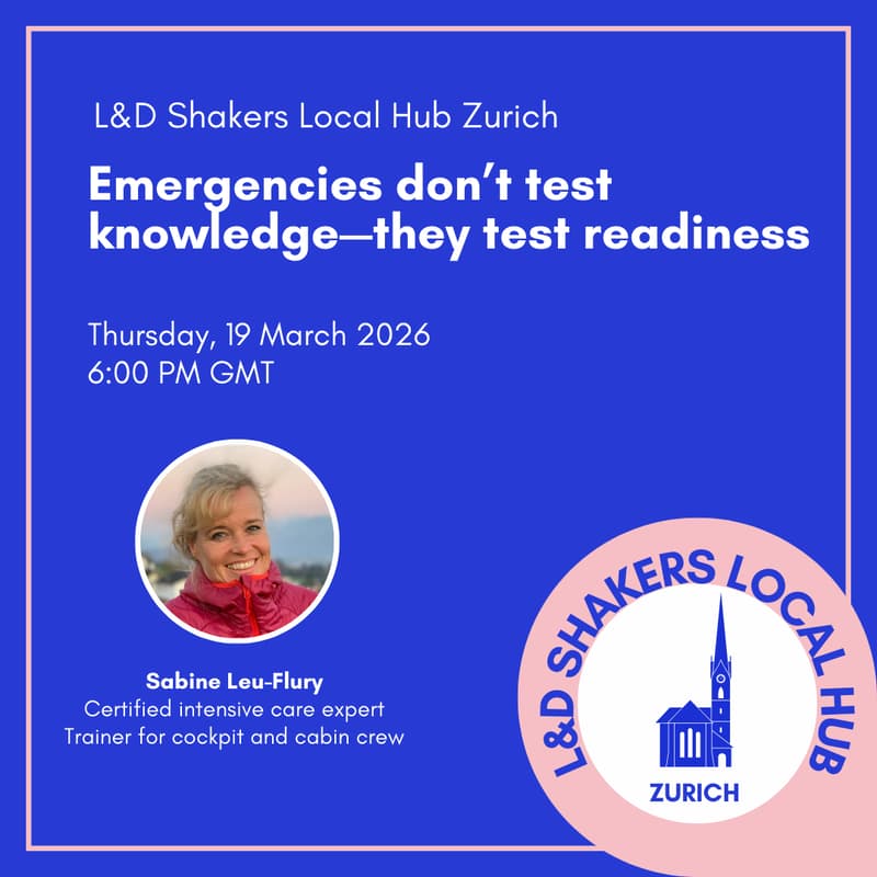 Cover Image for Local Hub Zurich Meetup (March): Emergencies don’t test knowledge—they test readiness