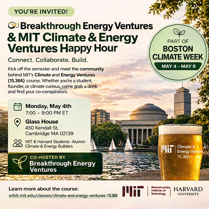 Cover Image for Climate & Energy Ventures Happy Hour