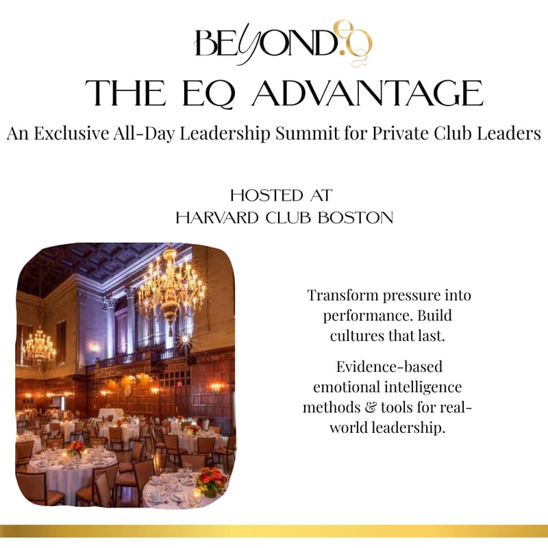 Cover Image for The EQ Advantage - An Exclusive All-Day Leadership Summit for Hospitality & Club Leaders