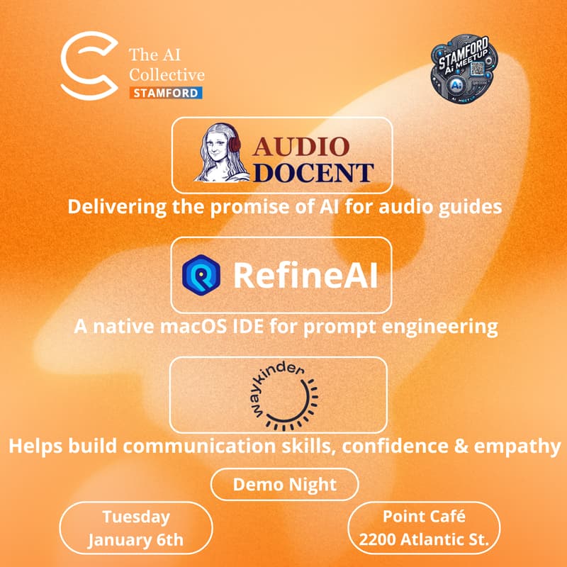 Cover Image for 🤖 The AI Collective Stamford | Demo Night at Stamford Ai Meetup 🤖