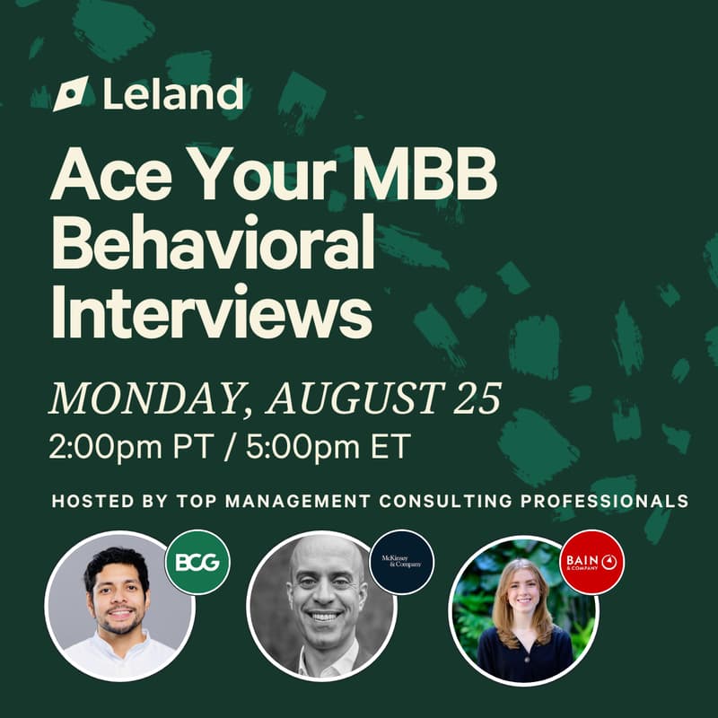 Cover Image for Ace Your MBB Behavioral Interviews